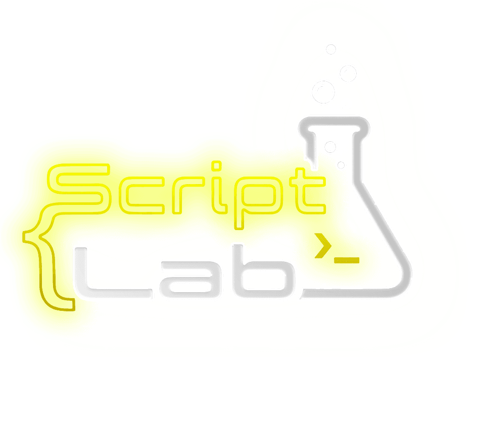 Neonowe logo ScriptLab